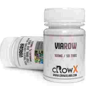 Viarow 100 mg 50 comprimidos Crowx Labs EUA