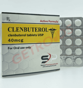 Clenbuterol 40 mcg 50 comprimidos Saxon Pharma EUA