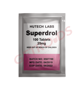 Superdrol 25 mg 10 comprimidos Laboratórios Hutech. EUA