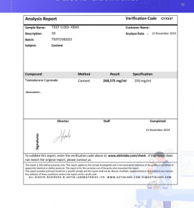 CIPIONATO DE TESTOSTERONA 250 mg 10 ML XENO LABS.