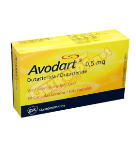 Avodart (Dutasterida) 30 Cápsulas 0,5 mg Glaxosmithkline EXP