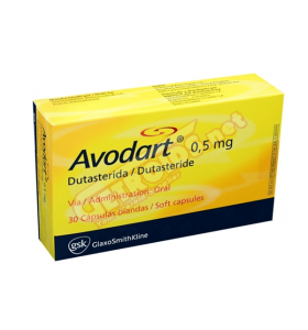 Avodart (Dutasterida) 30 Cápsulas 0,5 mg Glaxosmithkline EXP