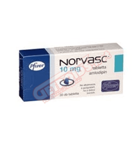Norvasc 10 mg 30 Comprimidos Pfizer - N13 Norvasc 10 mg 30 Comprimidos Pfizer - N13 - Pfizer