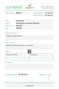 Testosterone Enanthate 250 mg 10 ml Xeno US