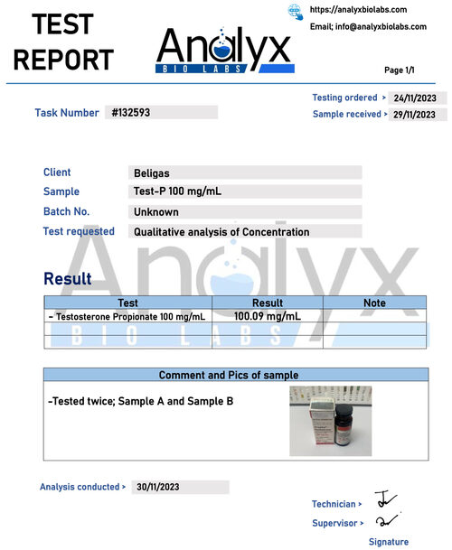 Teste de laboratório de testosterona Beautify Pharma